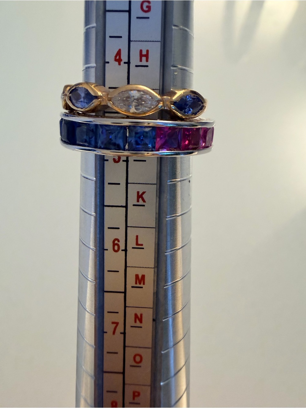 2 Multi-Color Freida Rothman Vault Eternity Band Stacking Rings - Size 5 - Picture 3 of 3